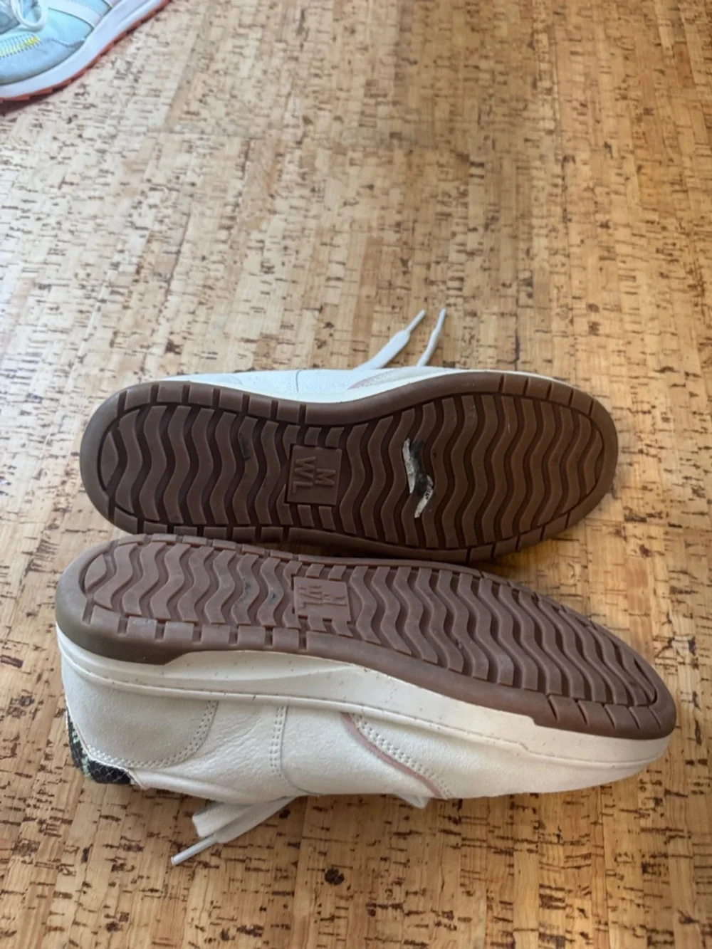 Madewell Women’s Court Sneakers in Colorblock Suede and Snakeskin-size 7